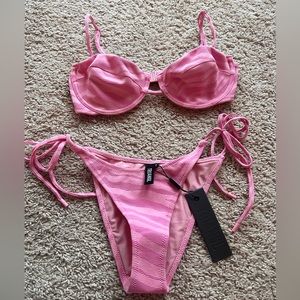 NWT Triangl pink zebra Mala Bikini